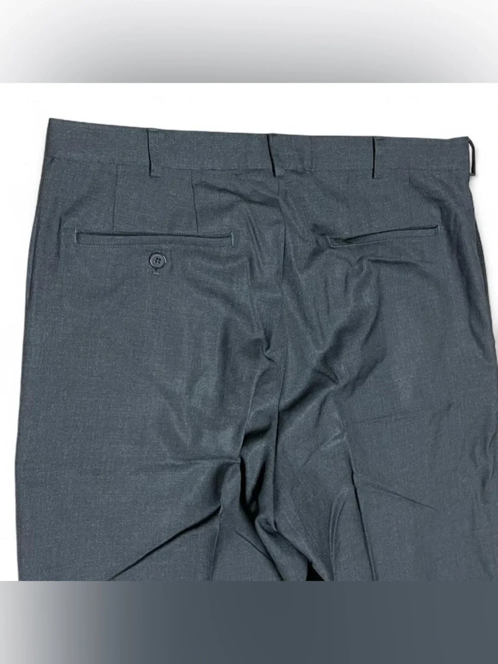VTG J Crew Oarsman Pants Men 34x32 Wool Cuffed Straight Leg Regular Fit Charcoal